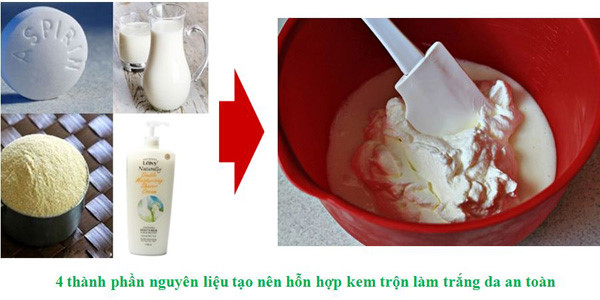 cách làm kem tắm trắng cấp tốc