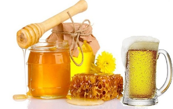 Trắng da bằng bia mật ong