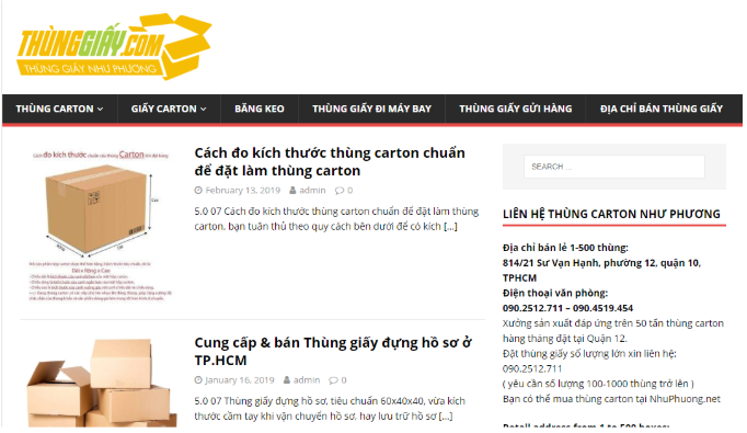 Top 10 địa điểm bán thùng carton, hộp giấy giá rẻ tại TPHCM