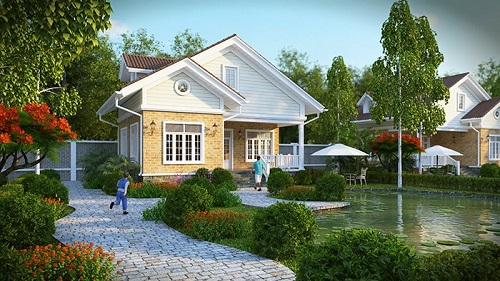 mẫu nhà đẹp 1 tầng