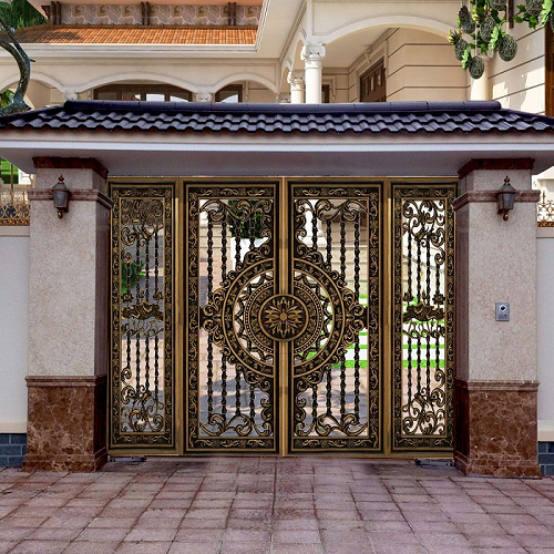 Cổng nhôm đúc phong thủy