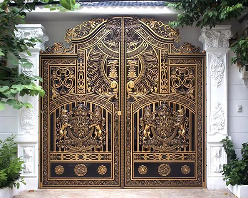 Cổng nhôm đúc phong thủy