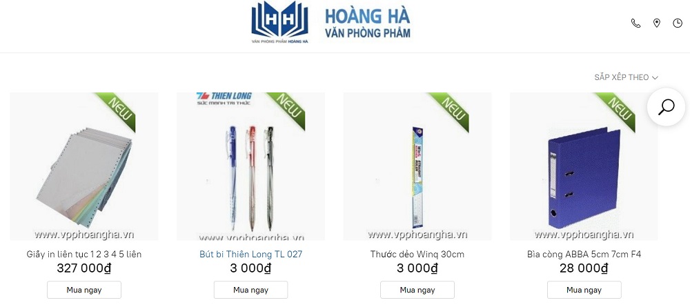 văn phòng phẩm bán online