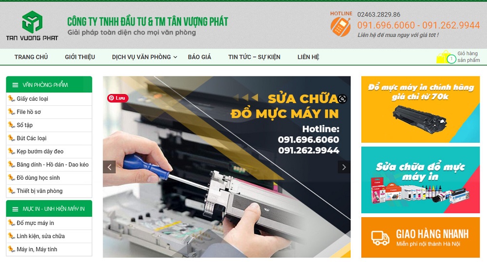 văn phòng phẩm bán online