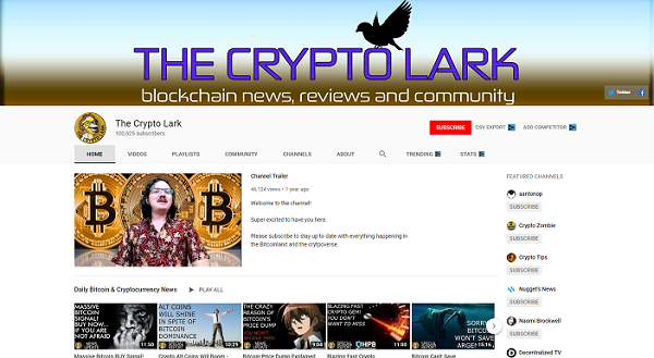 kênh YouTube tiền điện tử